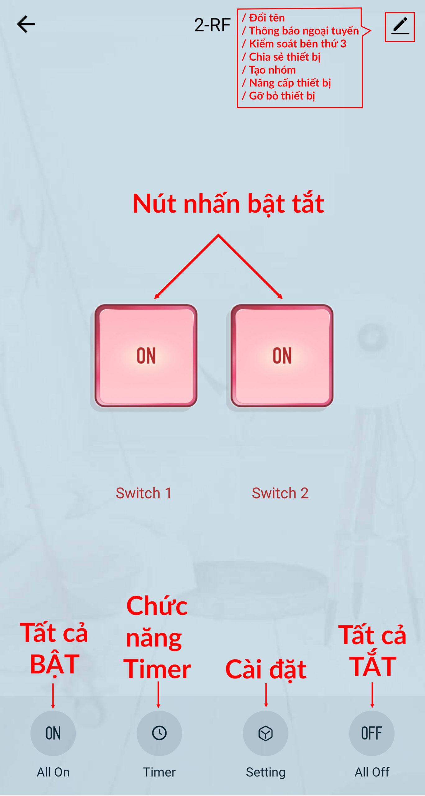 Hướng dẫn kết nối bộ điều khiển Wifi 2 kênh Tuya 7-32V